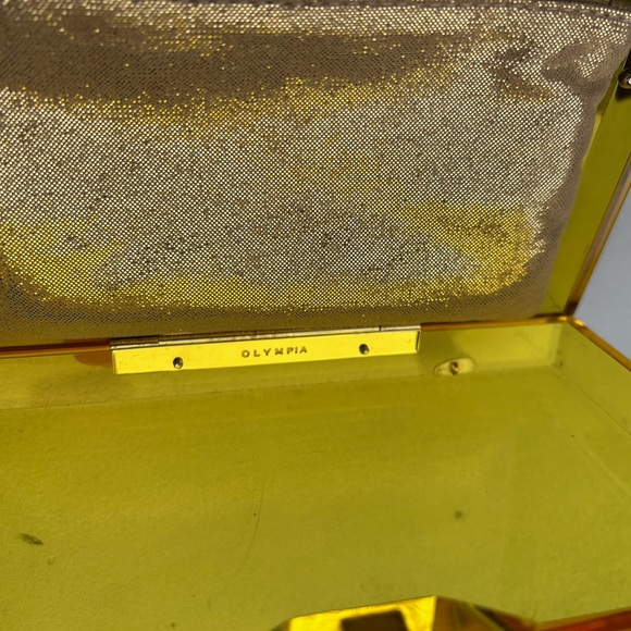 CHARLOTTE OLYMPIA YELLOW ACRYLIC TRANSPARENT BOX BAG - Picture 12 of 12